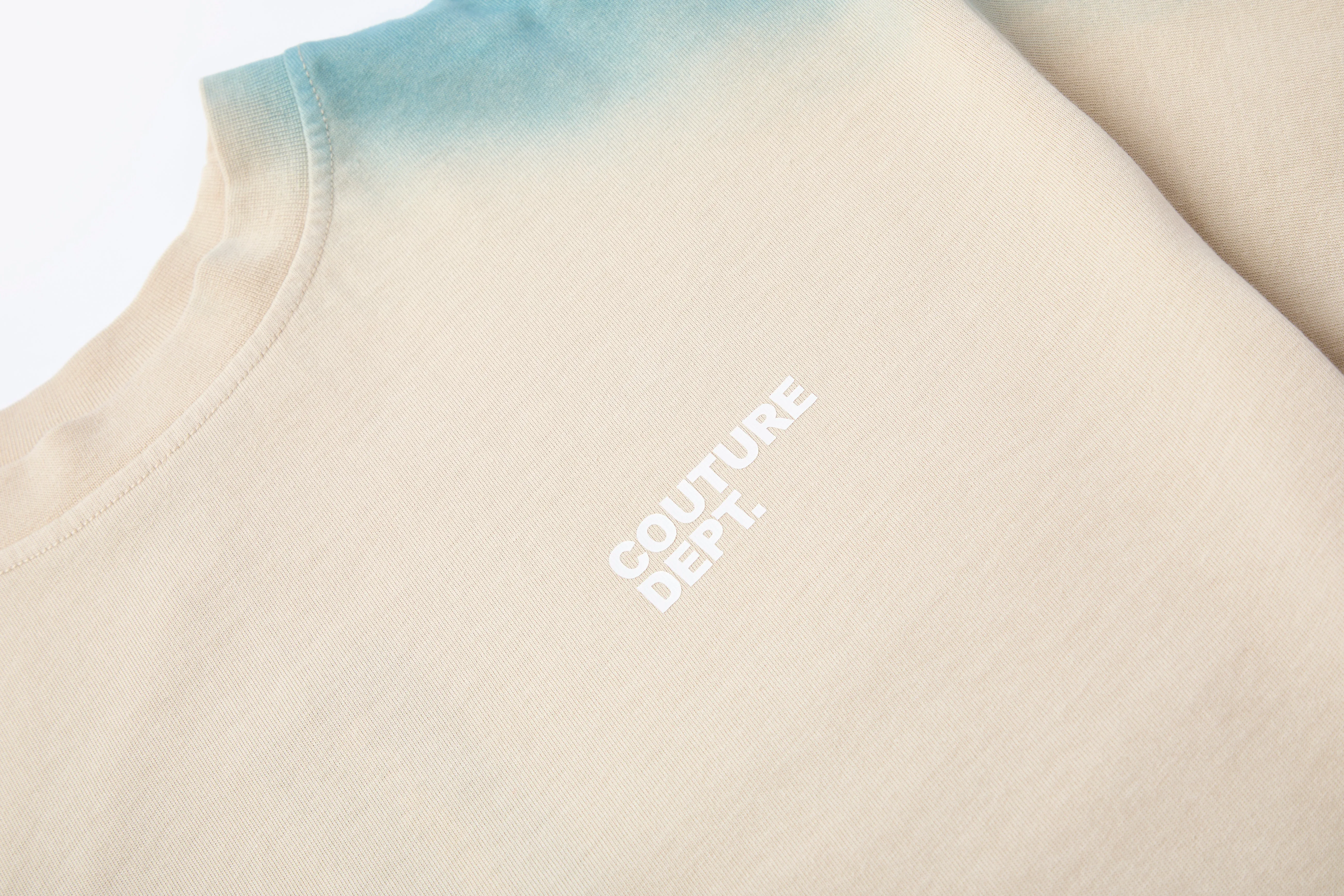 Heavyweight Oversized Couture Dept T-Shirt - Cream sold by B Couture product image thumbnail 3