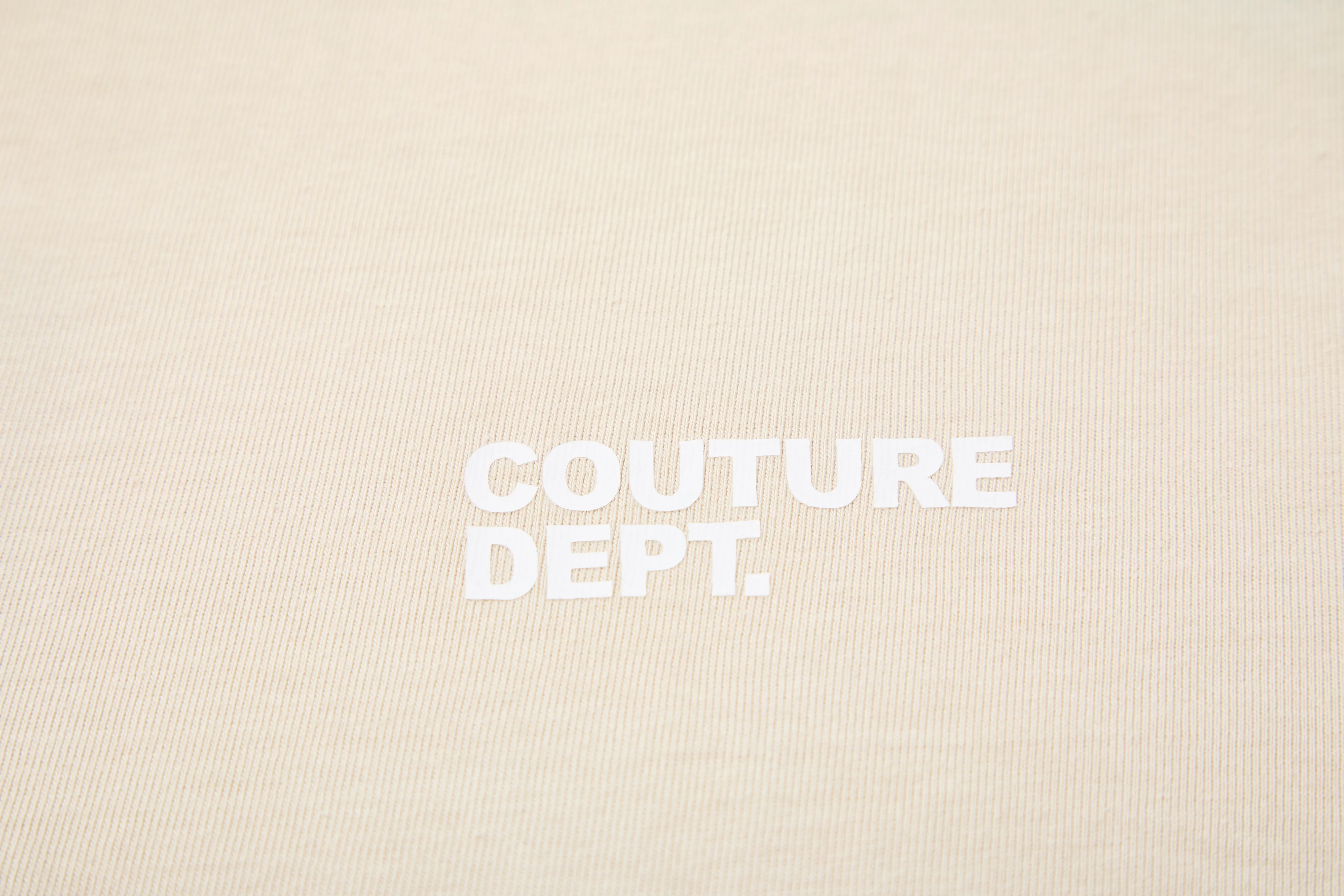 Heavyweight Oversized Couture Dept T-Shirt - Cream sold by B Couture product image thumbnail 4