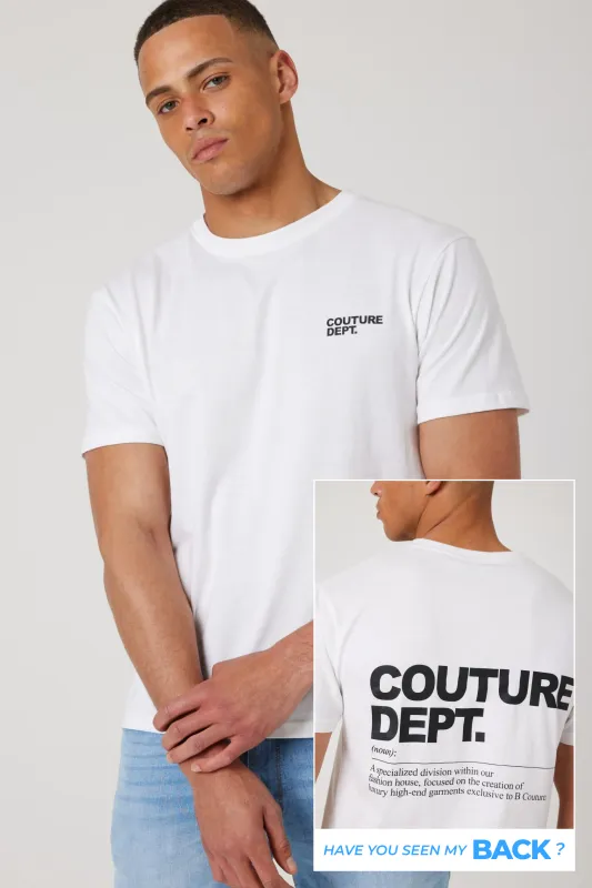 Haydon Walk Regular Fit Cotton T-Shirt - Cream sold by B Couture