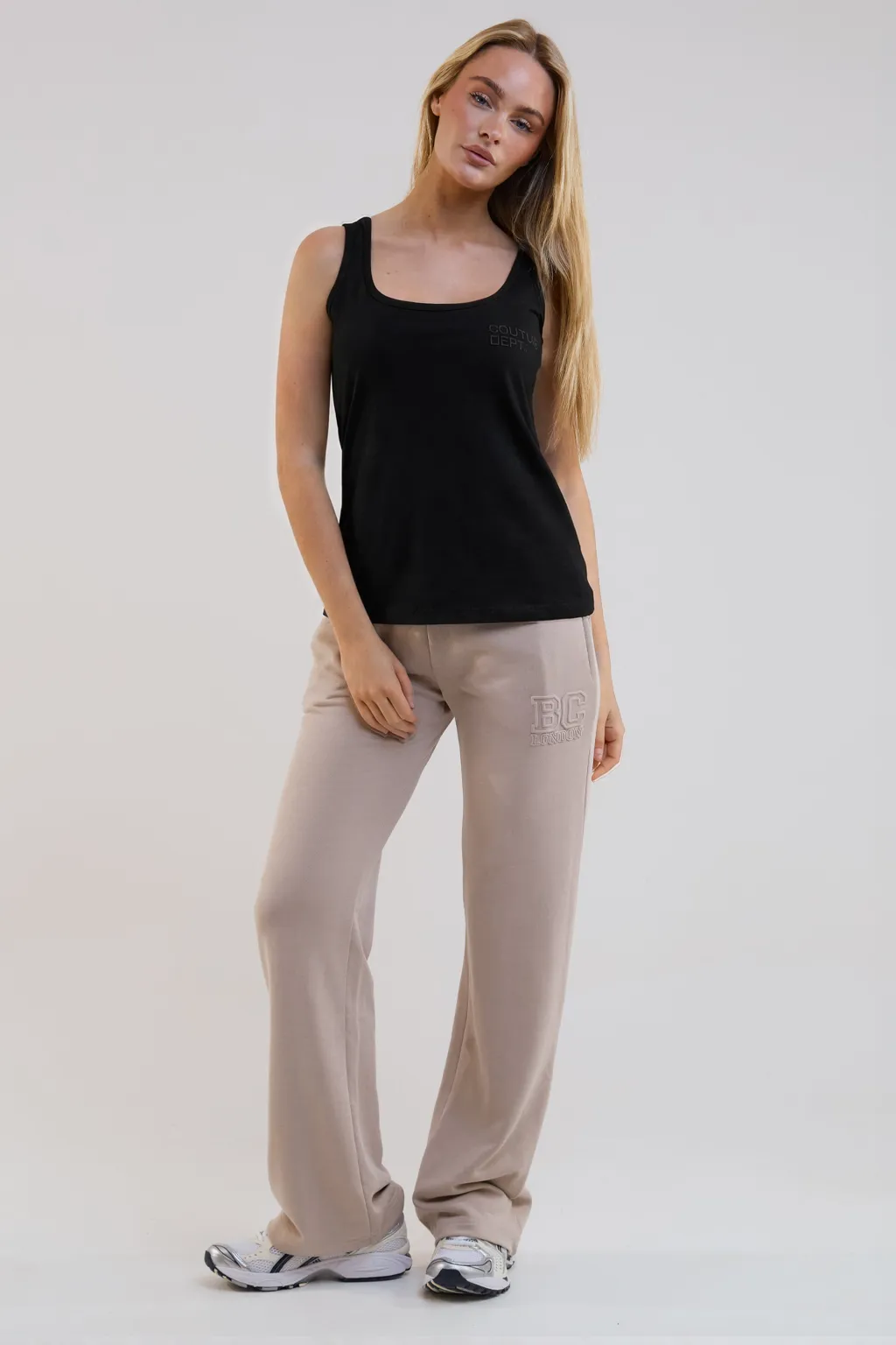Storm Wide Leg Jogger - Stone sold by B Couture product image thumbnail 3