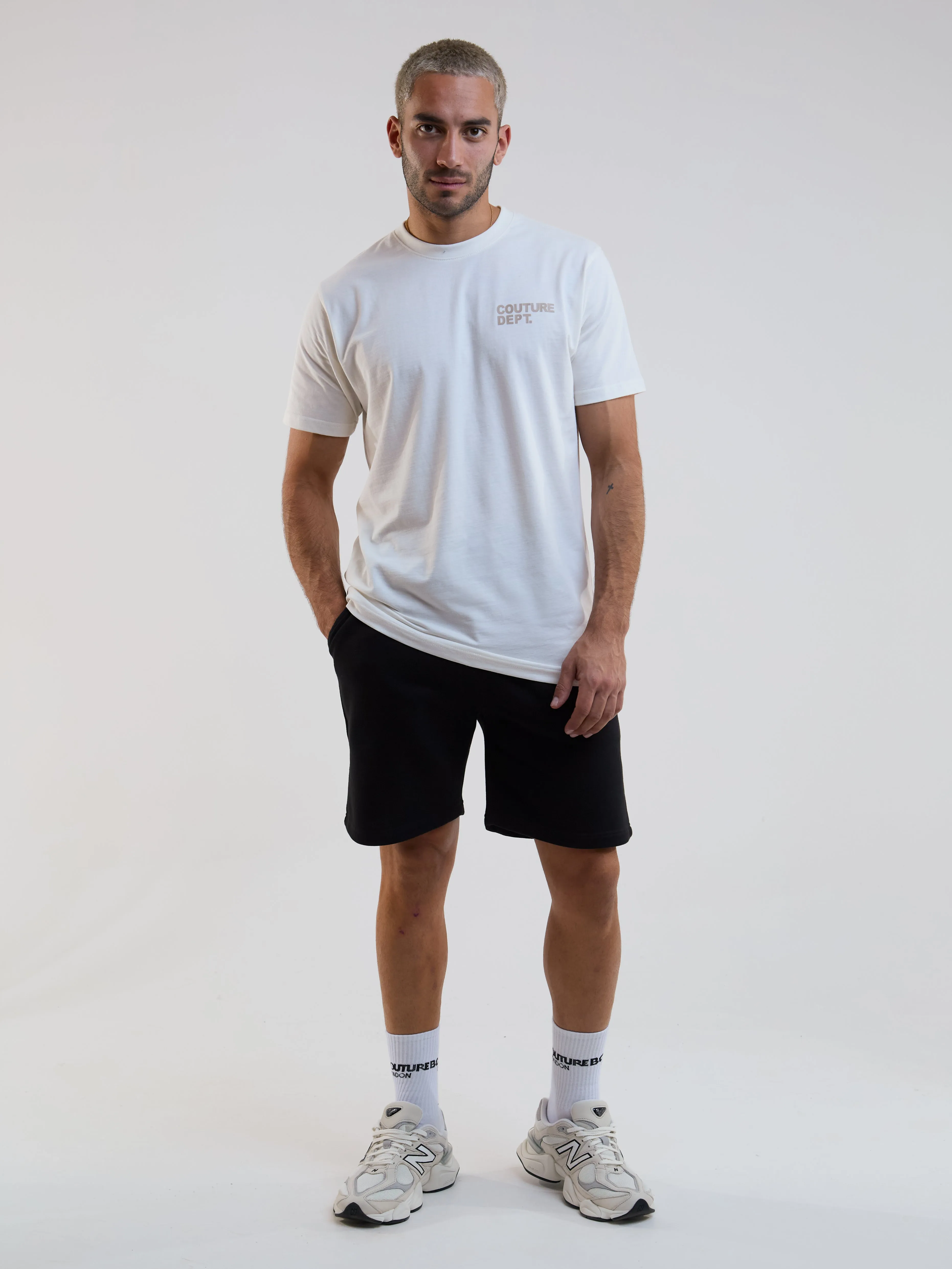 Horizon Shorts, Hoodie & T-Shirt Set - Stone/Black sold by B Couture product image thumbnail 2