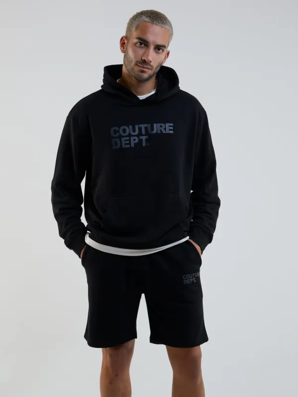 Horizon Shorts, Hoodie & T-Shirt Set - Black made by B Couture