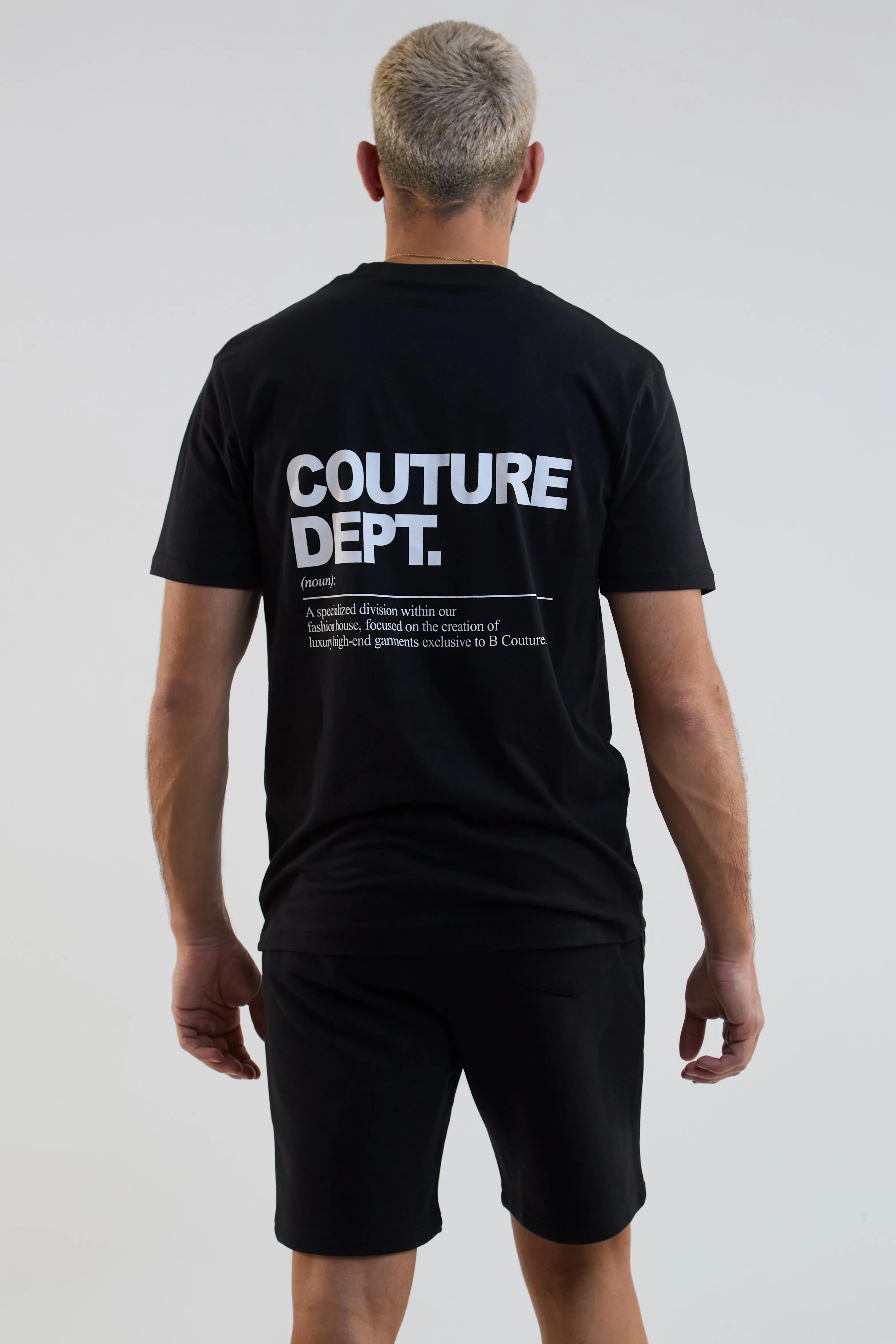Newton Court Shorts & T-Shirt Set - Black sold by B Couture product image thumbnail 4