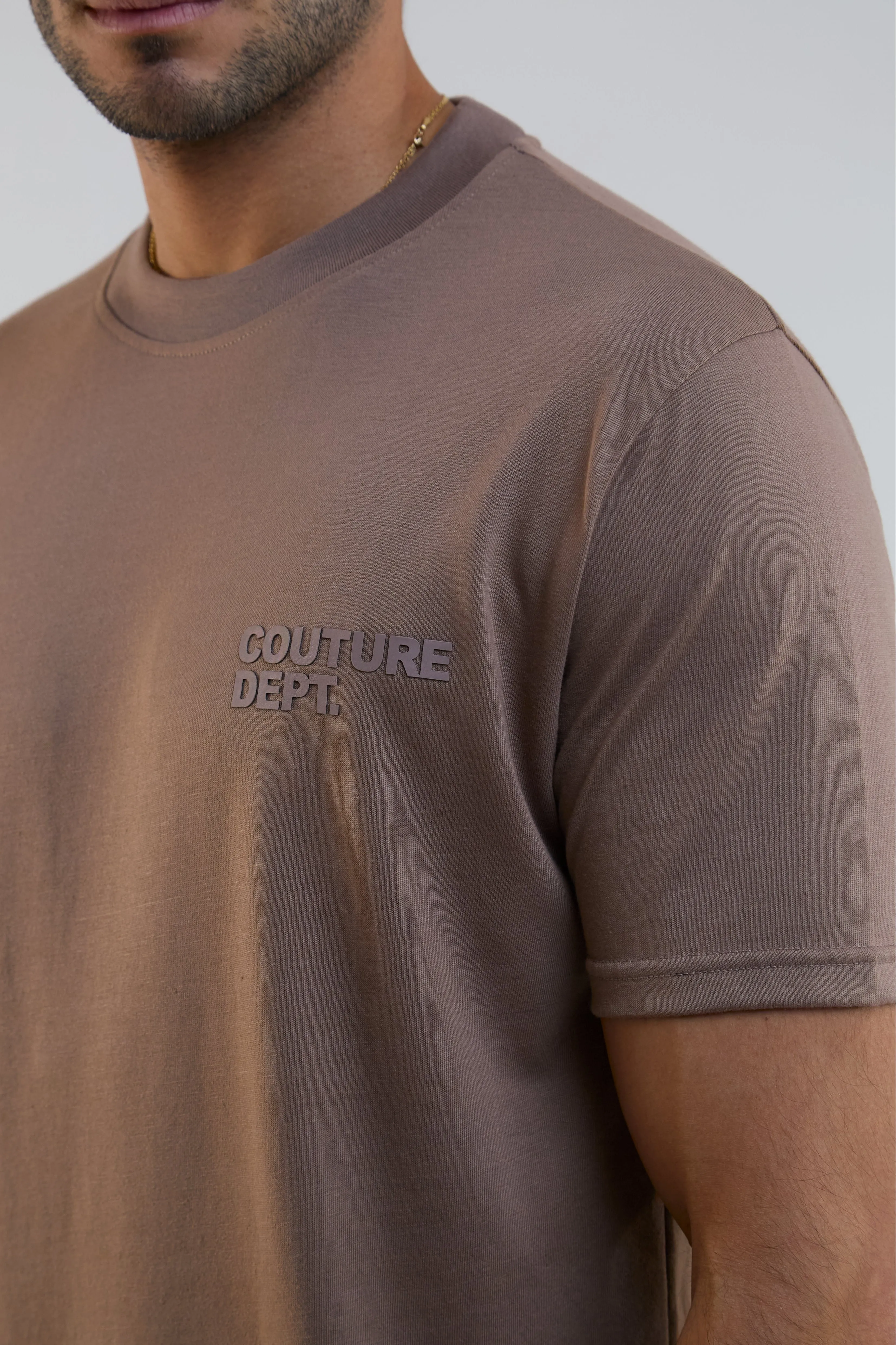 Redbridge Regular Fit Cotton T-Shirt - Brown sold by B Couture product image thumbnail 2