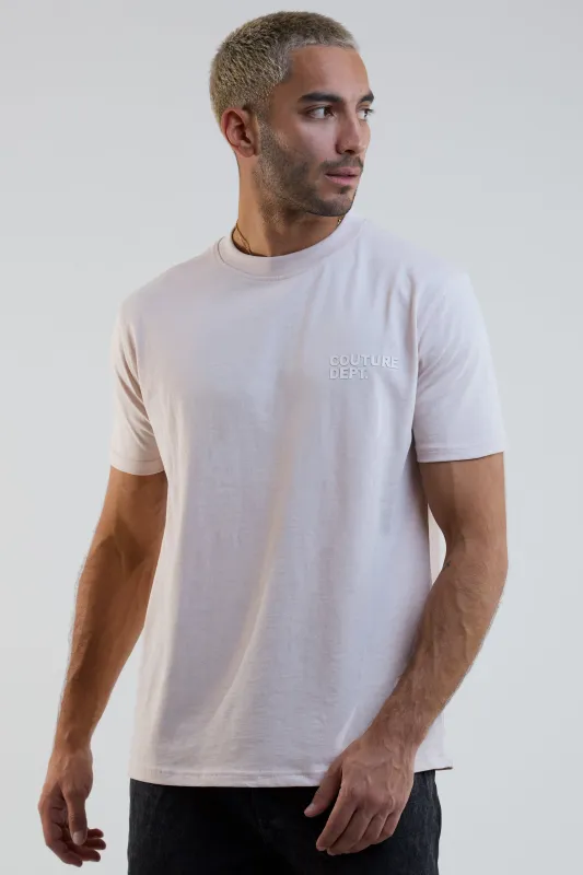 Redbridge Regular Fit Cotton T-Shirt - Stone made by B Couture