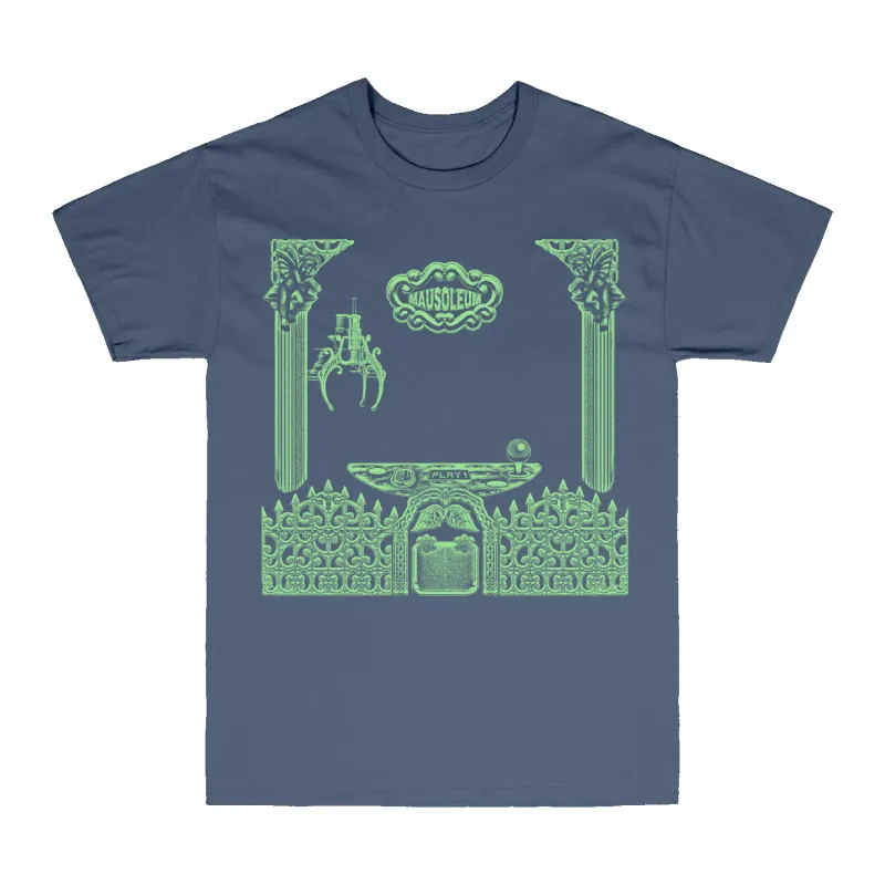 Claw Machine Denim Blue Tee made by Provoker