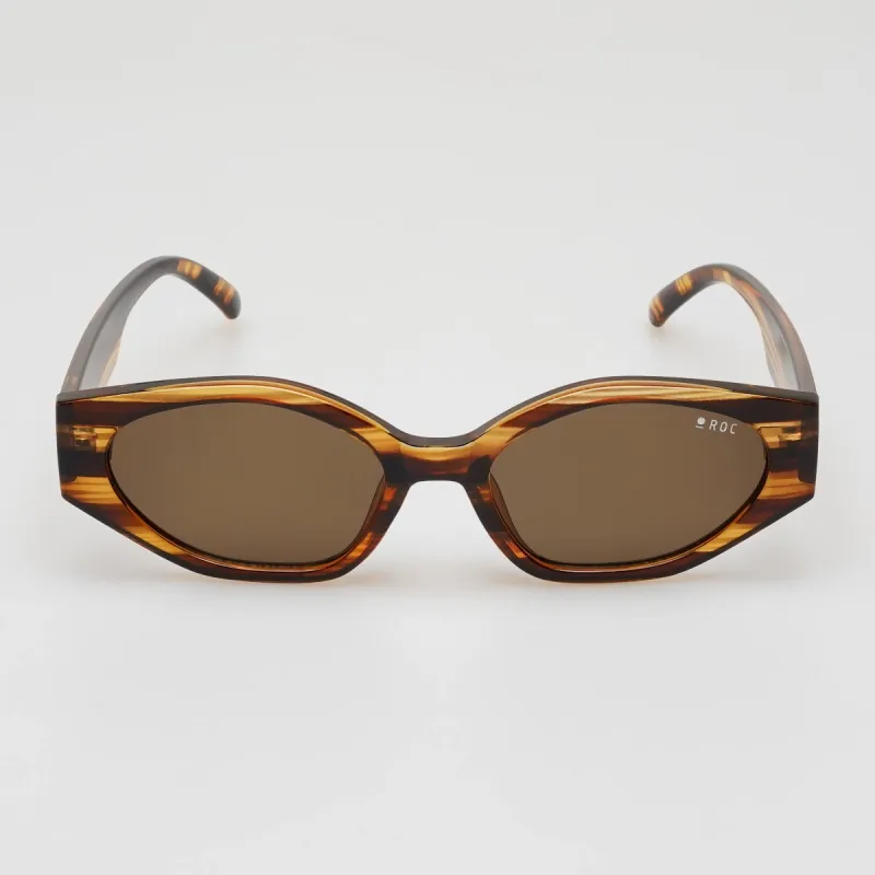 TRAIT - BROWN STRIPED made by Roc Eyewear