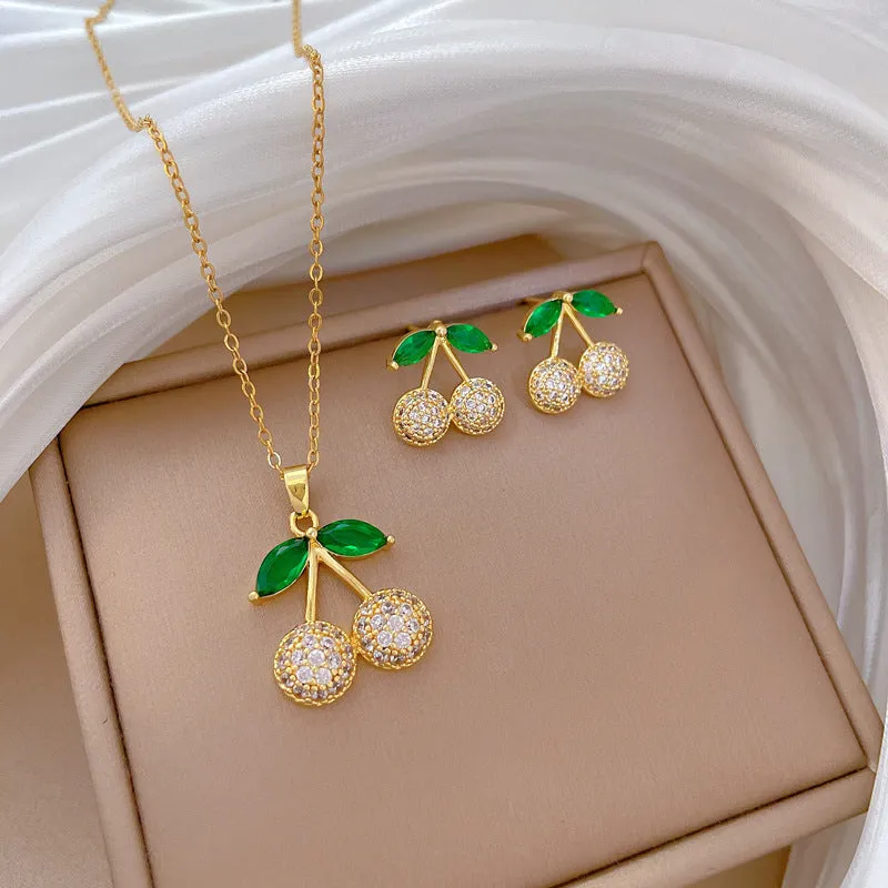 Flash Diamond Tassel Luxury Dress Accessories Dinner Clavicle Necklace Earring CN296 sold by ChicSew