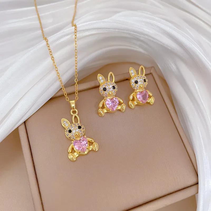 Flash Diamond Tassel Luxury Dress Accessories Dinner Clavicle Necklace Earring CN234 sold by ChicSew