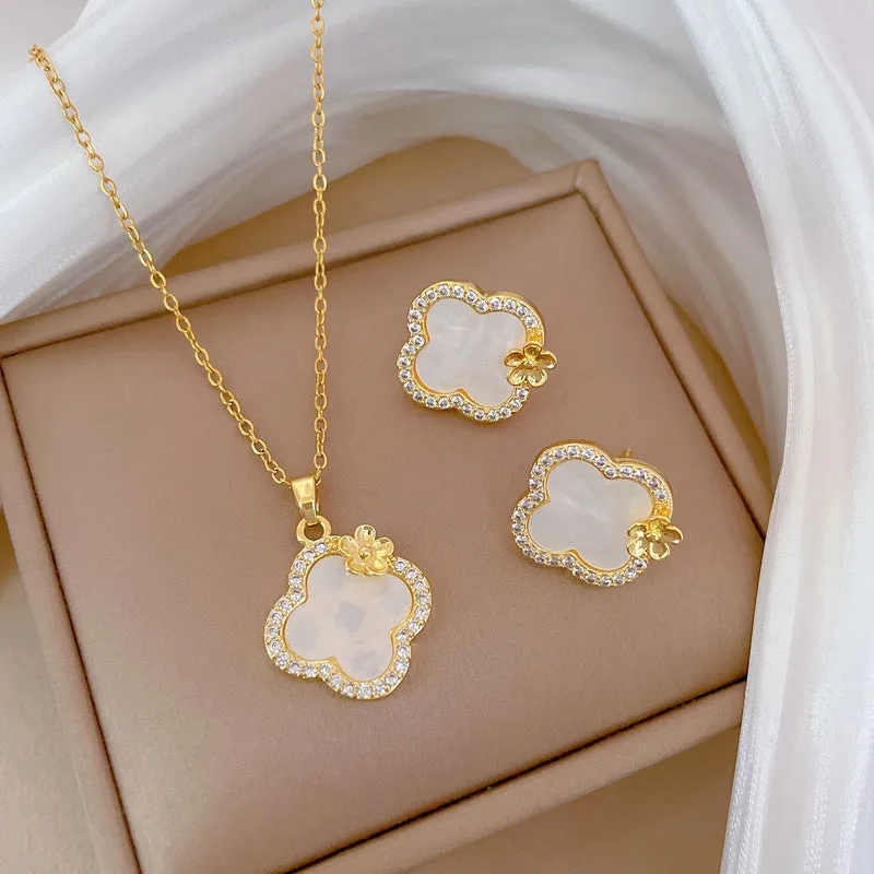 Flash Diamond Tassel Luxury Dress Accessories Dinner Clavicle Necklace Earring CN213 sold by ChicSew