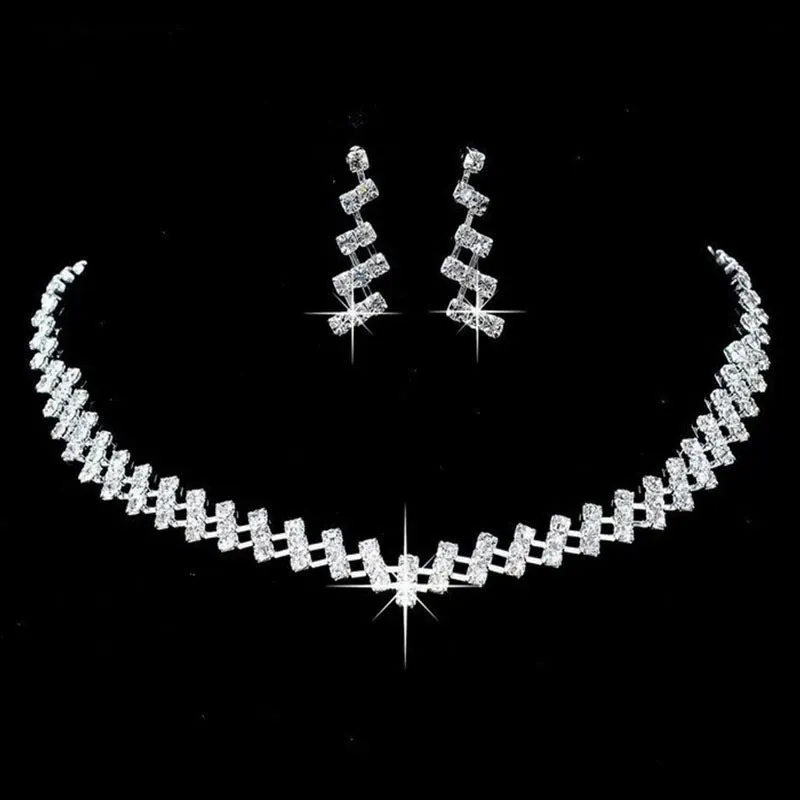 Flash Diamond Tassel Necklace Luxury Dress Accessories Dinner Clavicle Necklace CN173 made by ChicSew