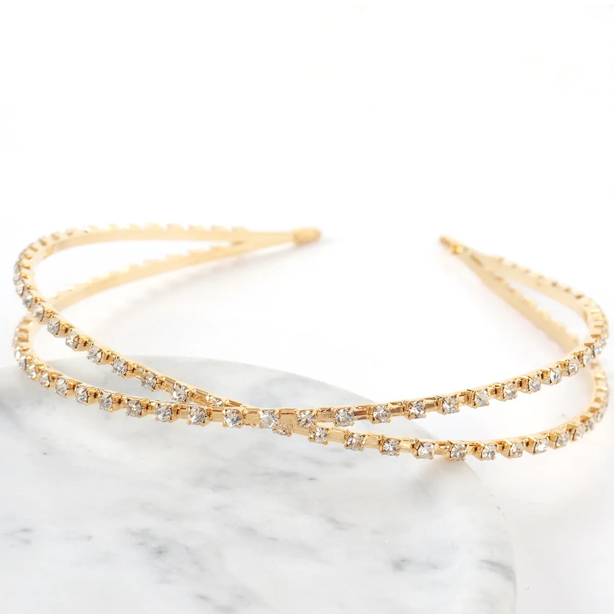 New Selling Rhinestones Hairband Crown Wedding Dress Accessories CN155 sold by ChicSew product image thumbnail 3