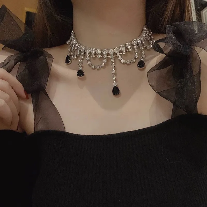 Retro Pearl Choker Necklace French Temperament Clavicle Chain CN136 sold by ChicSew