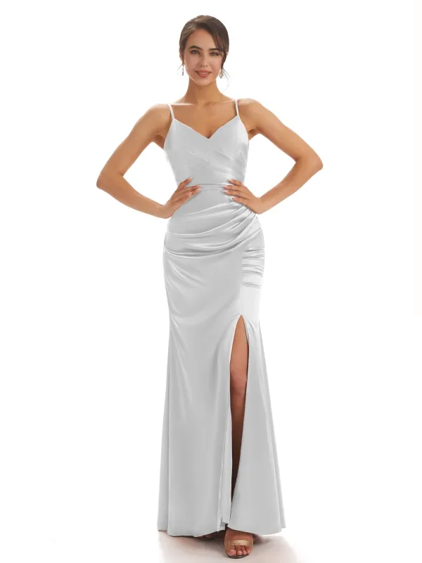 Spaghetti Straps Boho V Neckline Bridesmaid Maxi sold by ChicSew