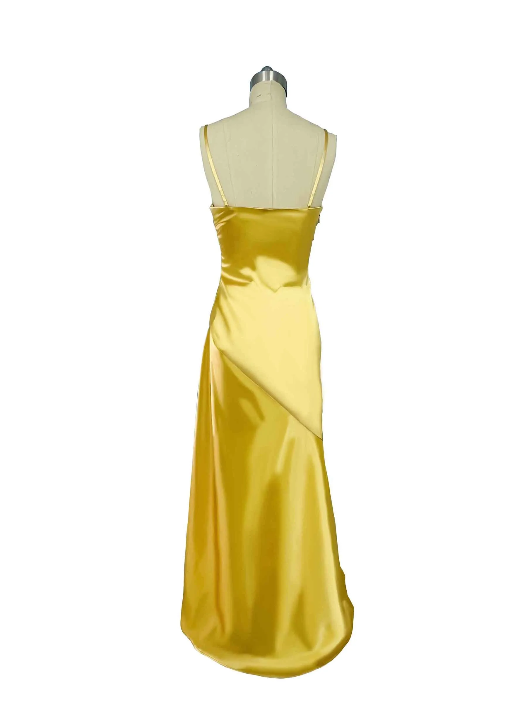 Summer Satin Spaghetti Straps Sheath Bridesmaid Dresses sold by ChicSew product image thumbnail 3