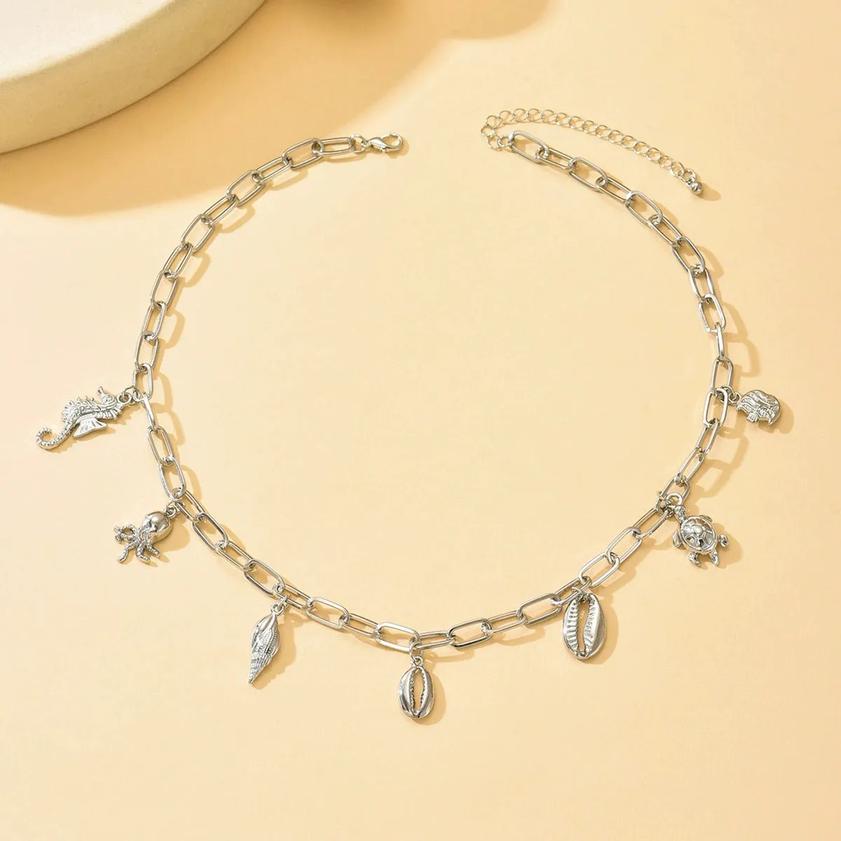 Bohemian Pearl & Shell Choker Necklace – Beachy Layering Piece sold by ChicSew product image thumbnail 4