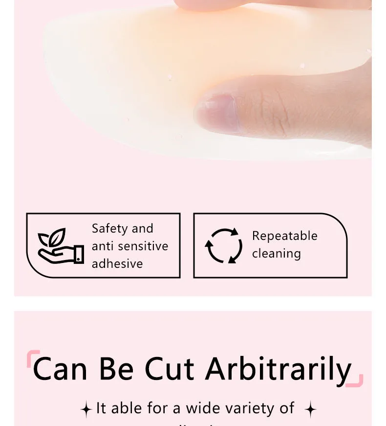 Silicone Nipple Covers - 1 Pair Women's Reusable Adhesive Invisible Pasties Nippleless Covers CN53 sold by ChicSew product image thumbnail 5