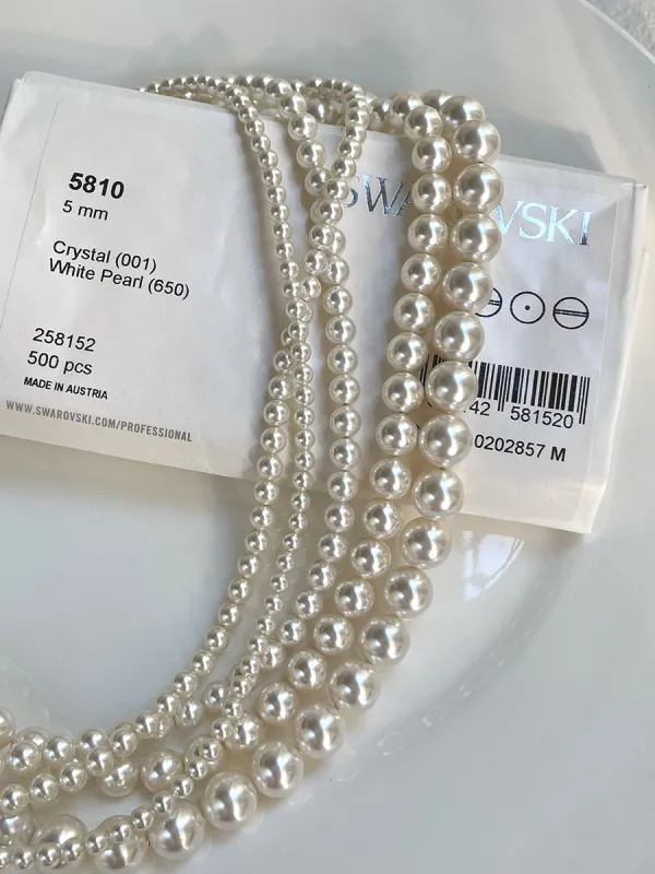 Round Pearl Necklace Light Luxury Design Necklace for Women, CN46 sold by ChicSew