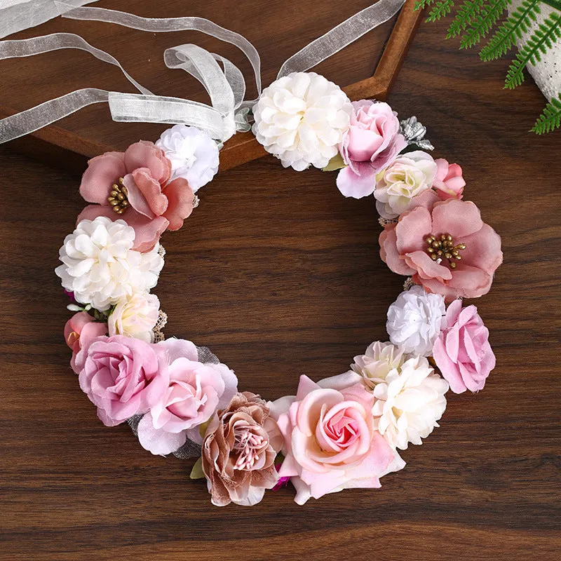 Flower Fabric Rose Ring Handmade Bridal Headdress CN27 sold by ChicSew