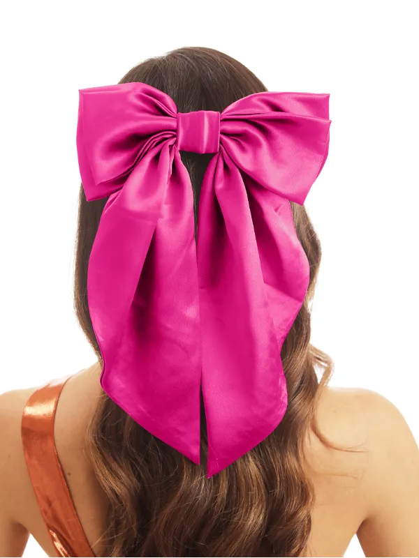 Bow Satin Hair Clip sold by ChicSew product image thumbnail 4
