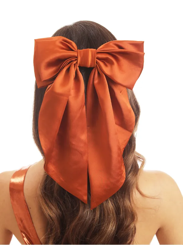 Bow Satin Hair Clip made by ChicSew
