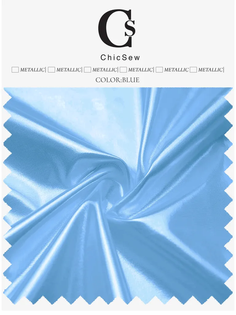 Metallic Stretch Shiny Fabric Swatch sold by ChicSew product image thumbnail 3