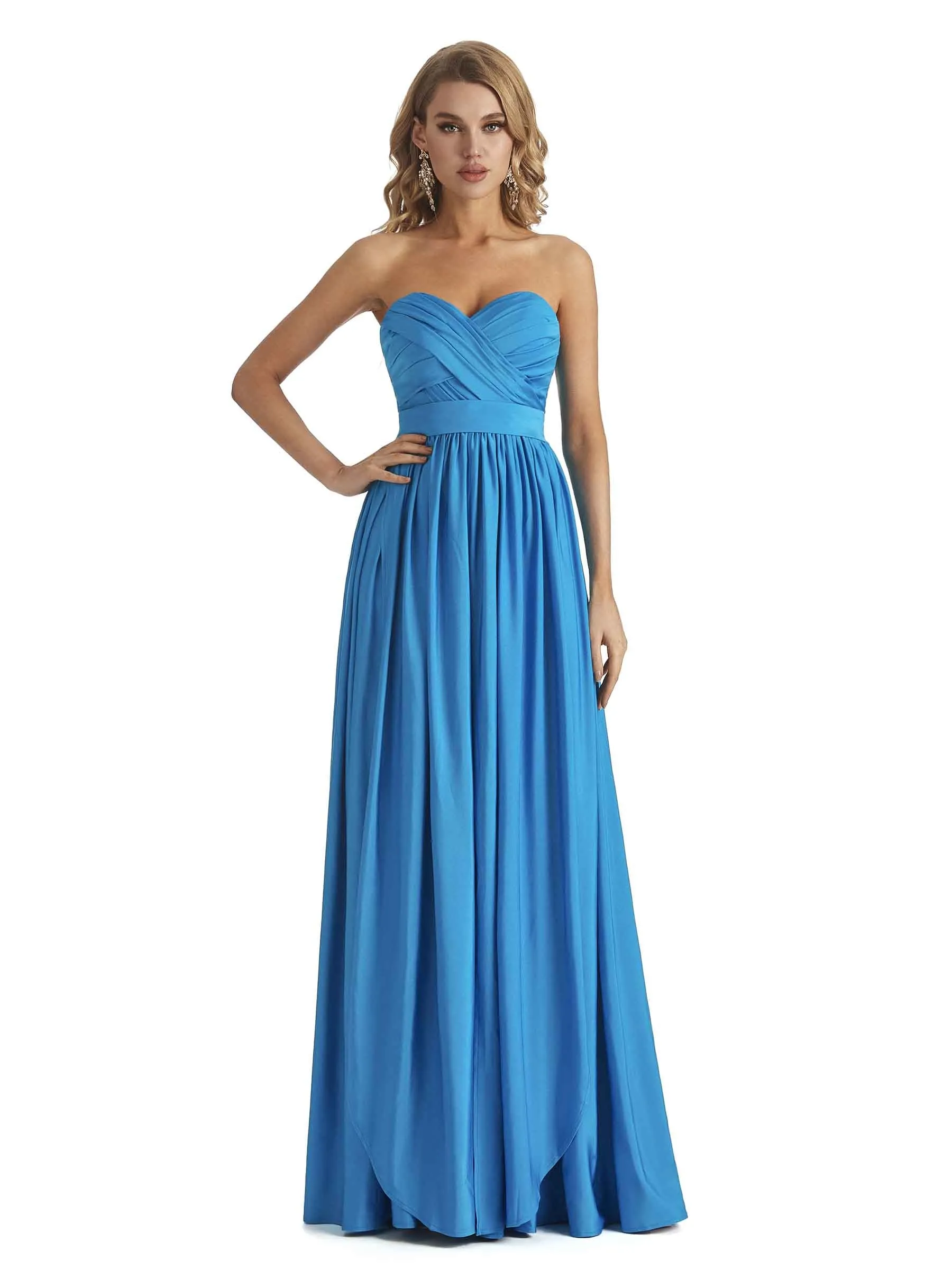 Convertible A-line Stretchy Jersey Maxi Long Formal Wedding Guest Dresses sold by ChicSew product image thumbnail 3