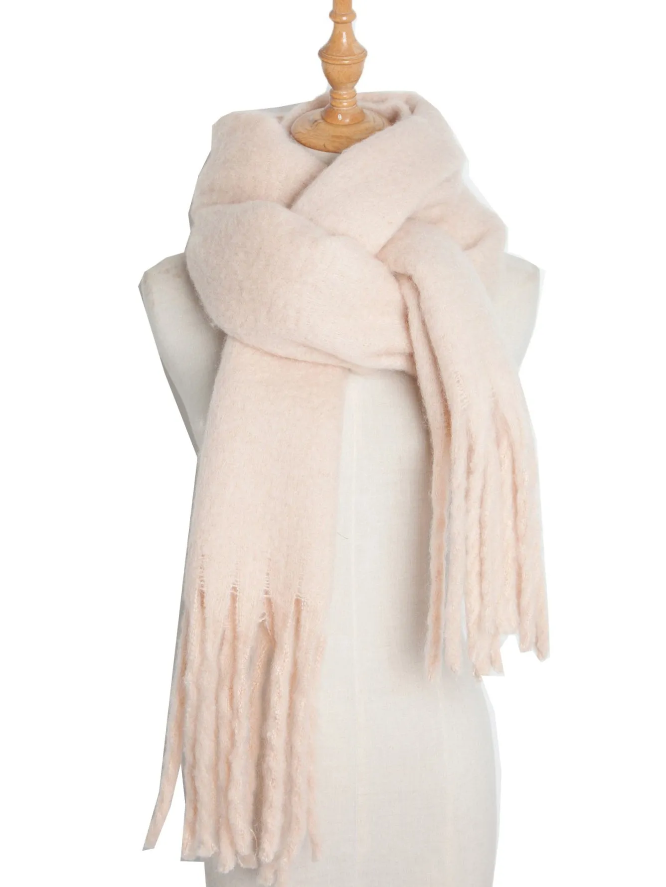 Tassels Simple Bridal Bridesmaid Wedding Shawl Scarf sold by ChicSew product image thumbnail 5