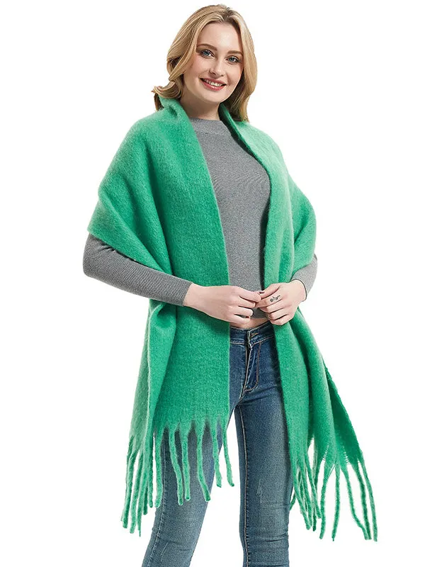 Tassels Simple Bridal Bridesmaid Wedding Shawl Scarf sold by ChicSew product image thumbnail 2