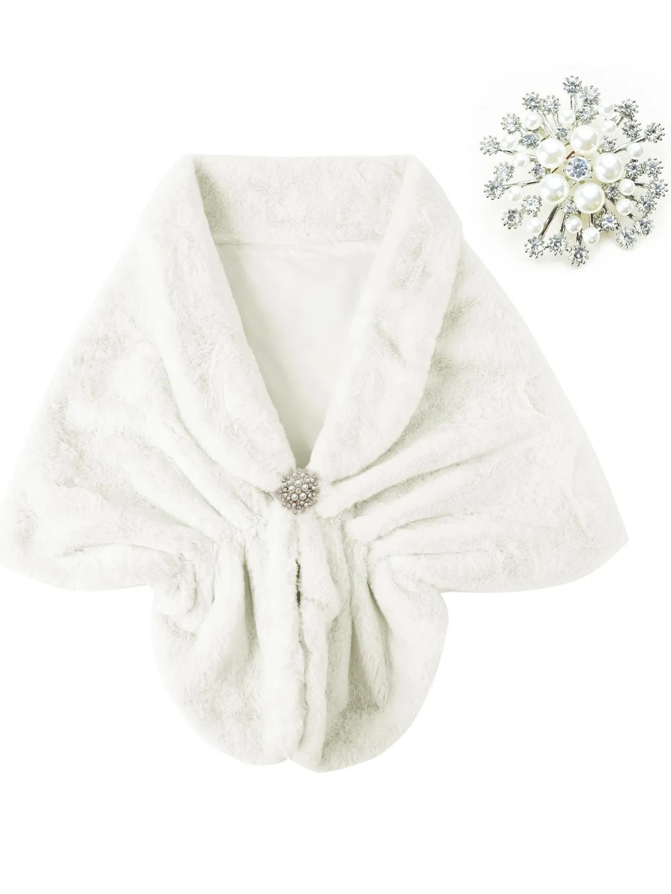 Faux Fur Collar Women's Neck Warmer Scarf Wrap sold by ChicSew product image thumbnail 3