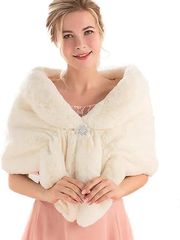 Faux Fur Collar Women's Neck Warmer Scarf Wrap sold by ChicSew