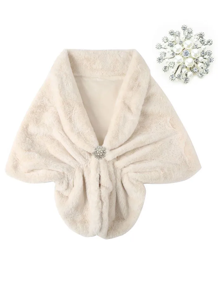 Faux Fur Collar Women's Neck Warmer Scarf Wrap sold by ChicSew product image thumbnail 5