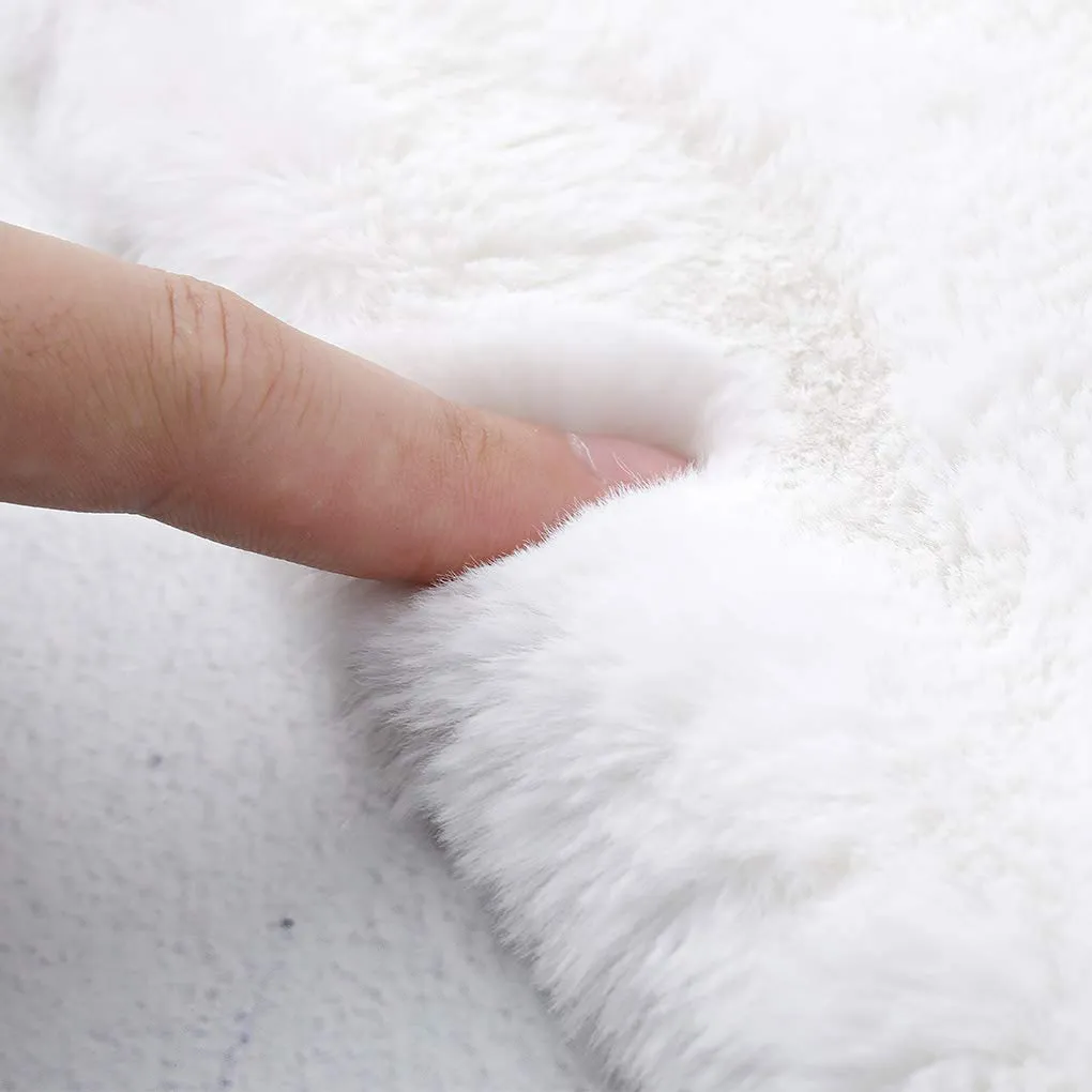 Women's Faux Rabbit Fur Stole Winter Bridal Fur Wraps and Shawls Bride Wedding Fur Cape for Bridesmaids sold by ChicSew product image thumbnail 4