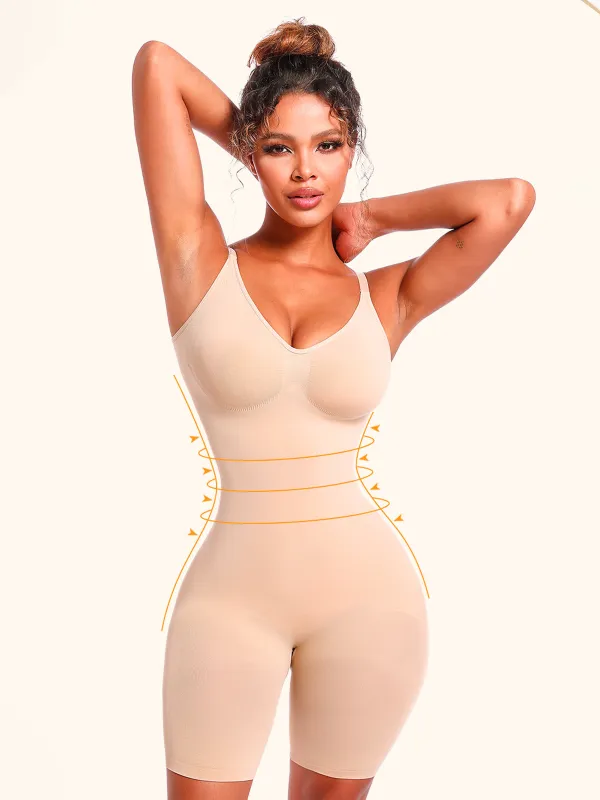 Women's Shapewear Bodysuit Tummy Control Body Shaper Seamless Sculpting Snatched Waist Body Suit sold by ChicSew