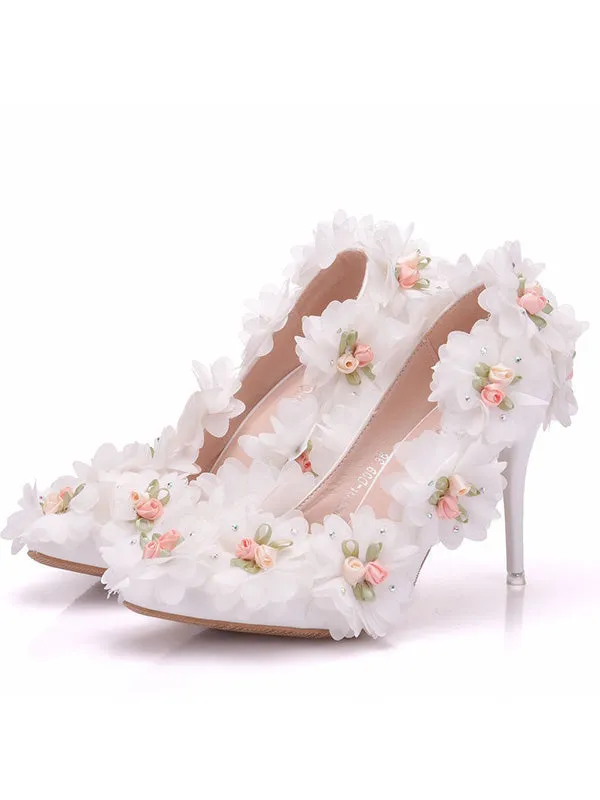 Women's Wedding Shoes Fashionable and Sexy Pedicure Slimming High Heels sold by ChicSew