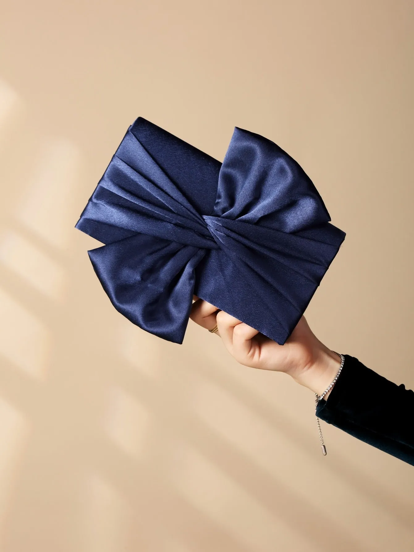 Bow Clutch Purses for Women Evening Bag Formal Vintage Satin Handbags for Bridal Wedding Party sold by ChicSew product image thumbnail 5