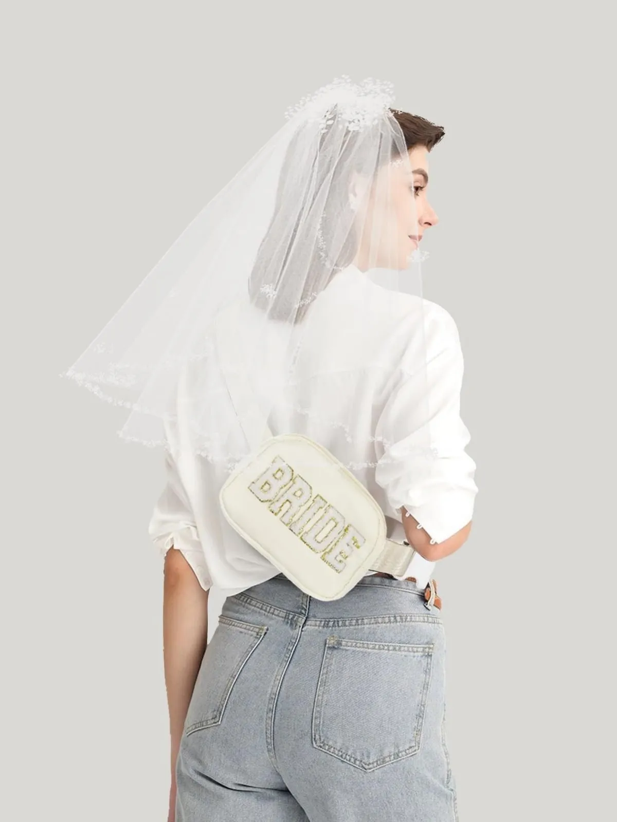 Makeup Bag, Bride To Be Gifts Bling Pearl Rhinestone Patch Cosmetic Bag, Waterproof PU Travel Toiletry Bag for Bachelorette Party sold by ChicSew