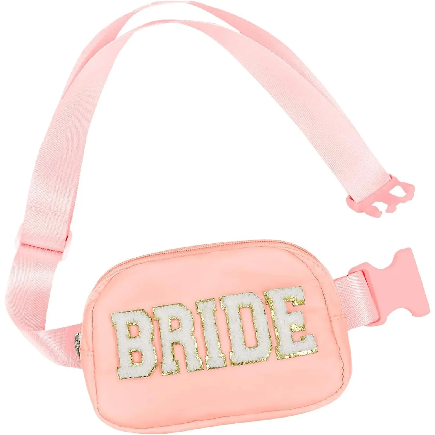 Makeup Bag, Bride To Be Gifts Bling Pearl Rhinestone Patch Cosmetic Bag, Waterproof PU Travel Toiletry Bag for Bachelorette Party sold by ChicSew product image thumbnail 5