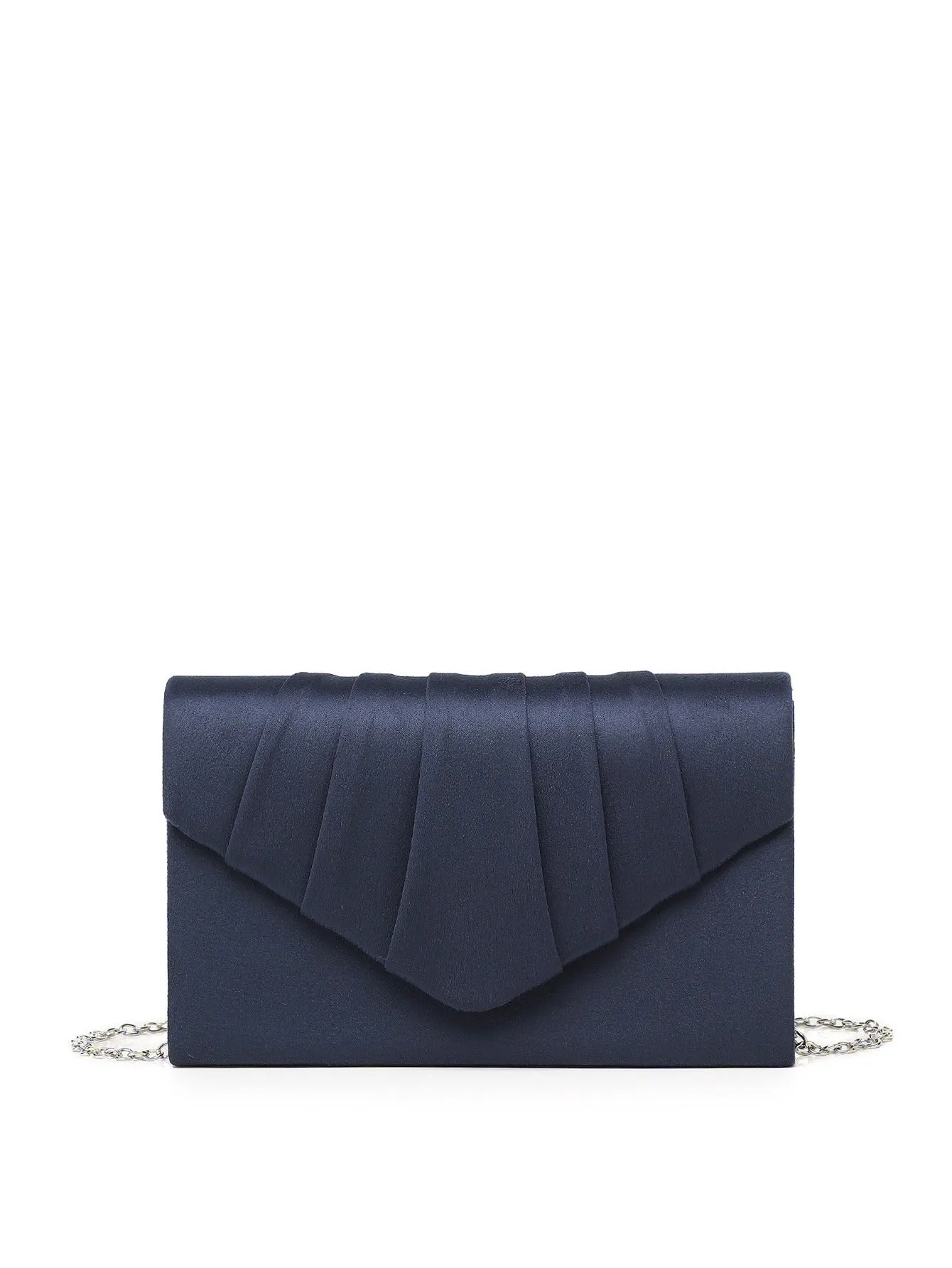Formal Satin Pleated Evening Bag Bridal Evening Clutch Bag sold by ChicSew