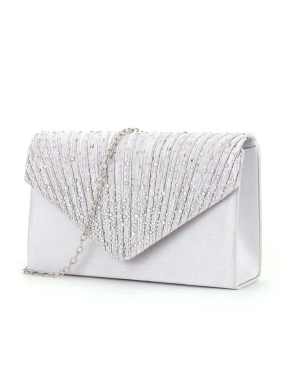 Clutch Purses for Women Evening Bag Formal Rhinestone Handbags for Wedding Party Cocktail Prom Dinner sold by ChicSew