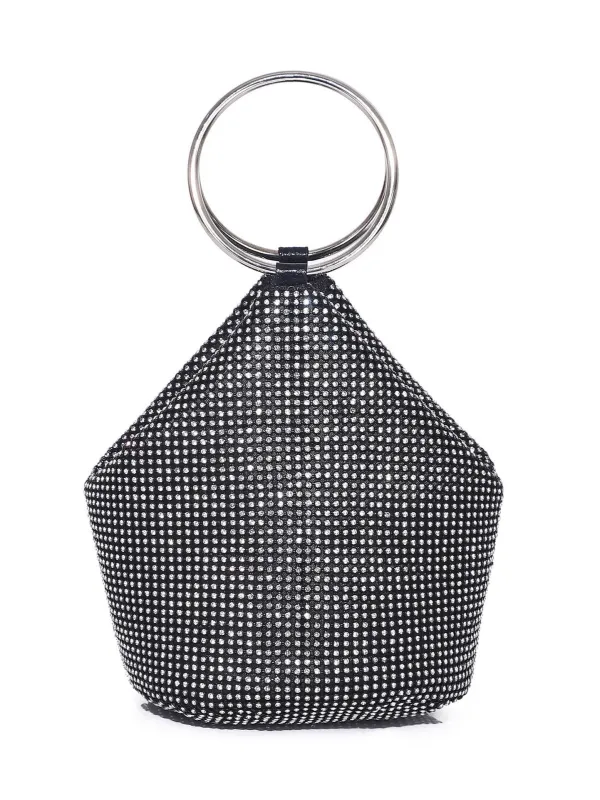 Bling Rhinestone Purse for Women, Glitter Clutch Handbag Bucket Evening Bag for Girls Wedding Party made by ChicSew