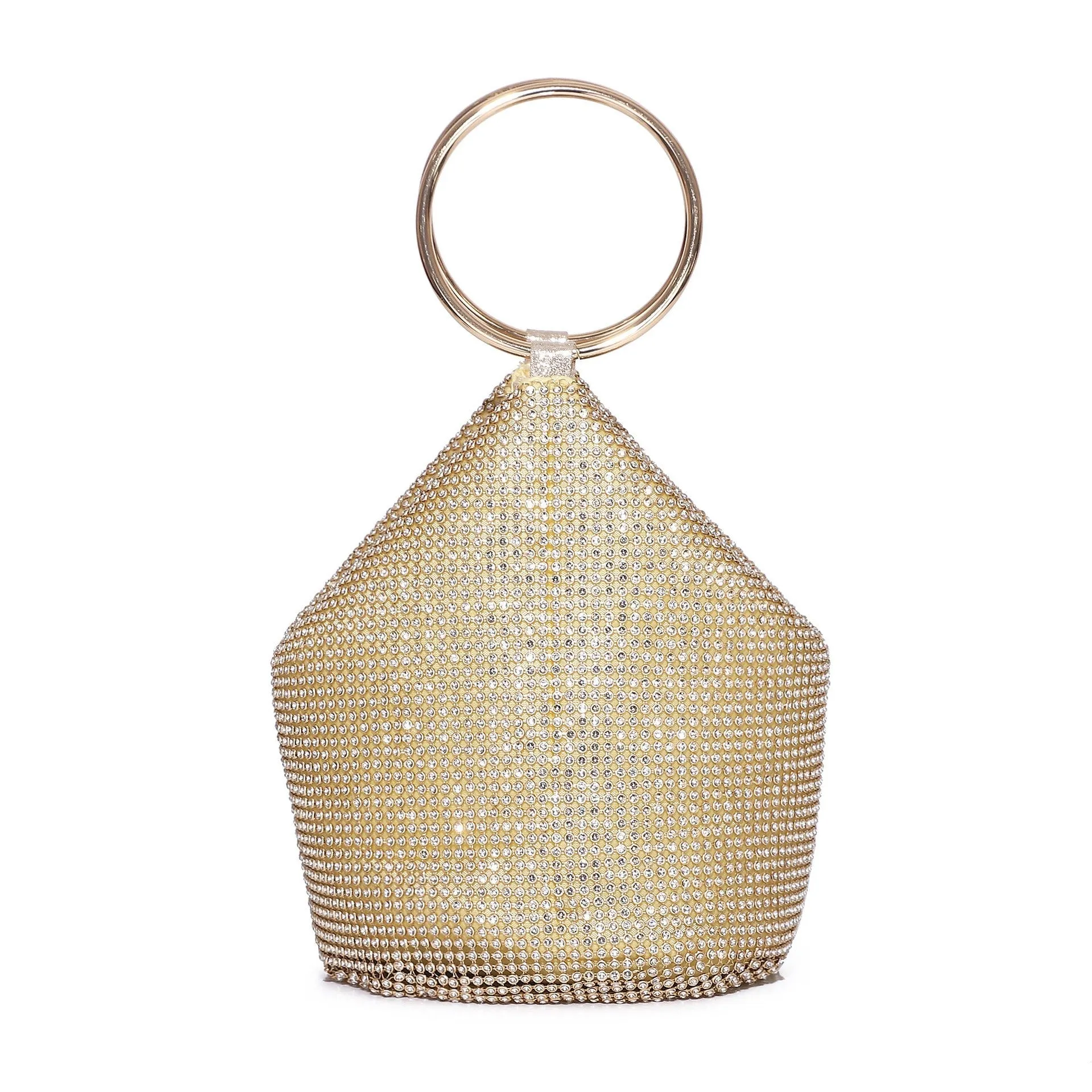 Bling Rhinestone Purse for Women, Glitter Clutch Handbag Bucket Evening Bag for Girls Wedding Party sold by ChicSew product image thumbnail 2
