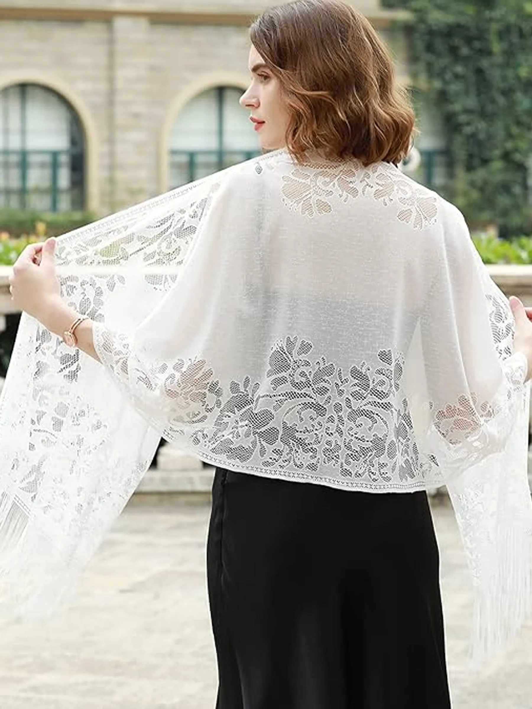 Shawls and Wraps for Evening Dresses Scarfs for Women Pashmina Wedding Formal Shawl sold by ChicSew product image thumbnail 4