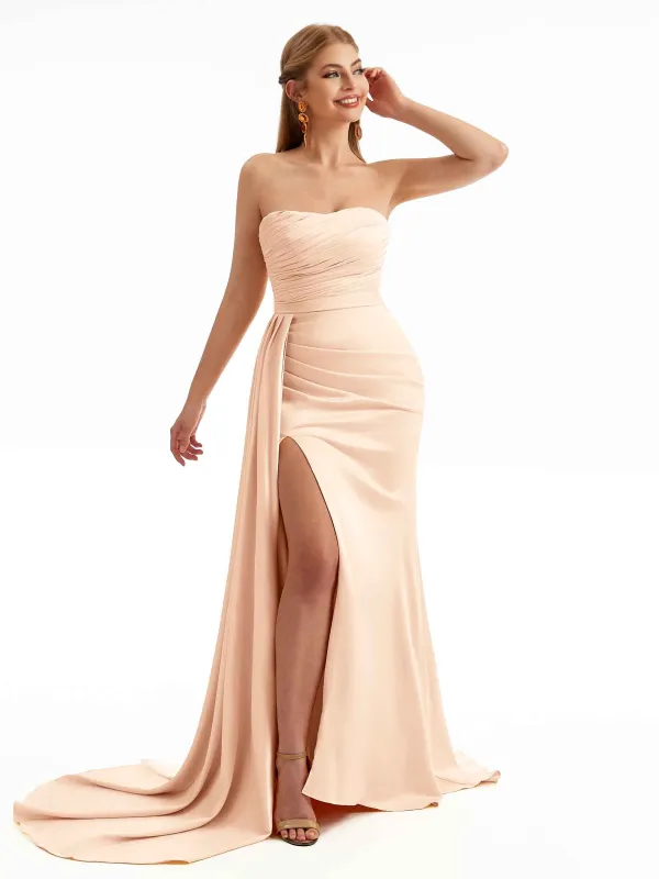 Chic Sweetheart Satin Bridesmaid Gown sold by ChicSew