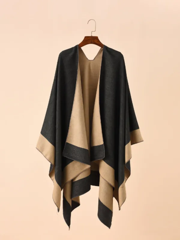 Women's Shawl Wraps Open Front Cape Warm Oversized Shawls for Fall Winter sold by ChicSew