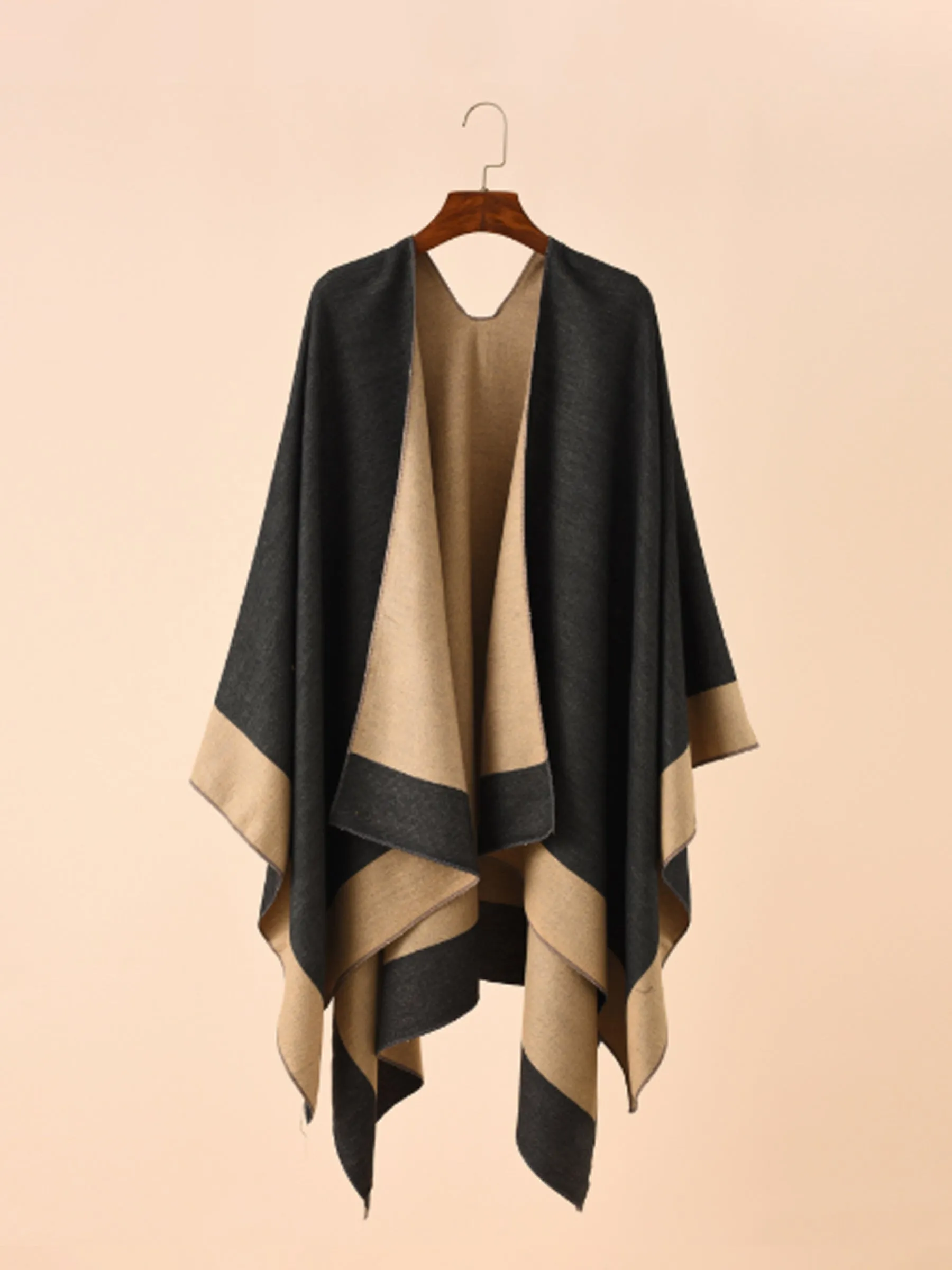Women's Shawl Wraps Open Front Cape Warm Oversized Shawls for Fall Winter sold by ChicSew