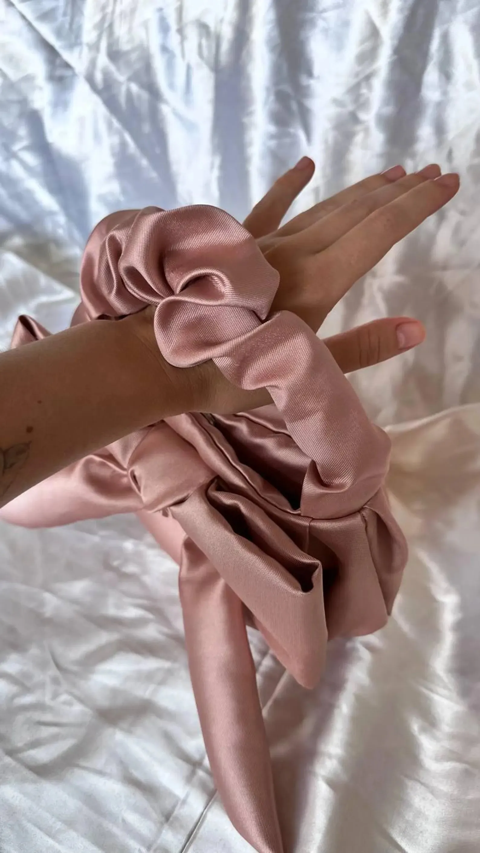 Satin Evening Clutch with Bow Cocktail Party Bag Elegant Satin Purse Wedding Bag Small Handmade Bag for Event sold by ChicSew product image thumbnail 3