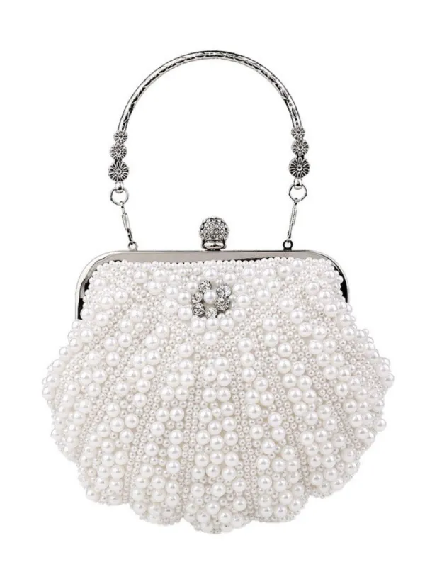 Wedding bridesmaid pearl evening bag ladies banquet dress evening bag fashion handbag sold by ChicSew