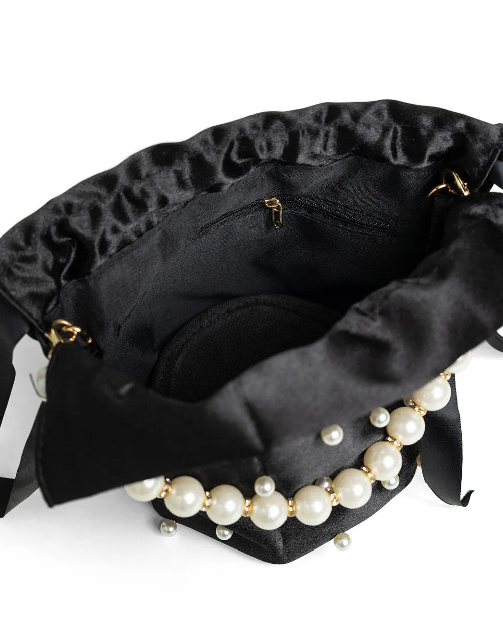 Ladies evening bridesmaid bag fashion chain pearl trendy shoulder bucket bag sold by ChicSew product image thumbnail 4