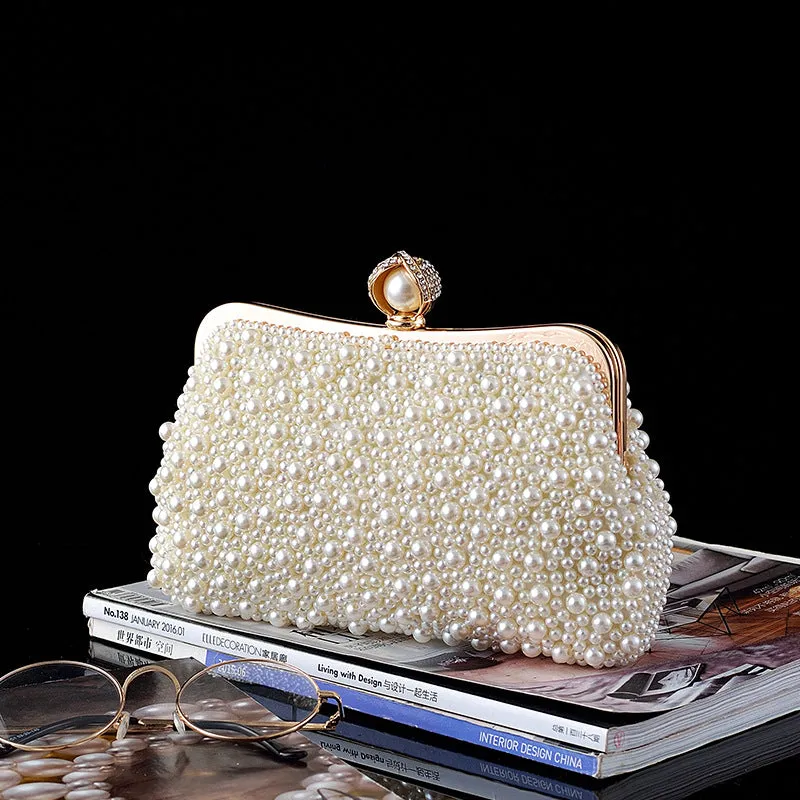 Pearl banquet bag dress bag crossbody small bag clutch handbag women's bag sold by ChicSew product image thumbnail 3